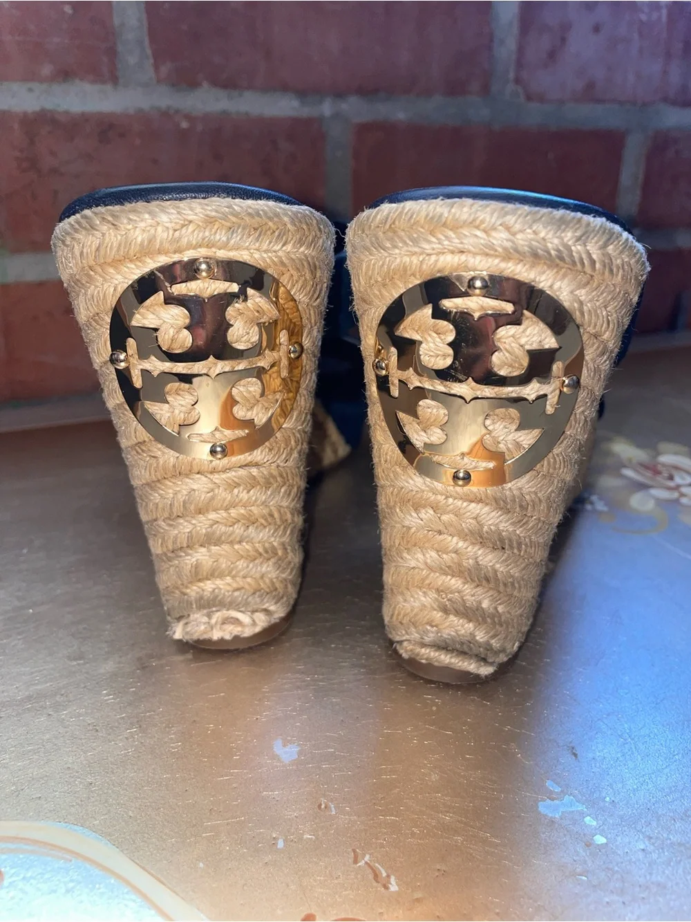 Tory Burch Bailey Blue Suede Espadrille